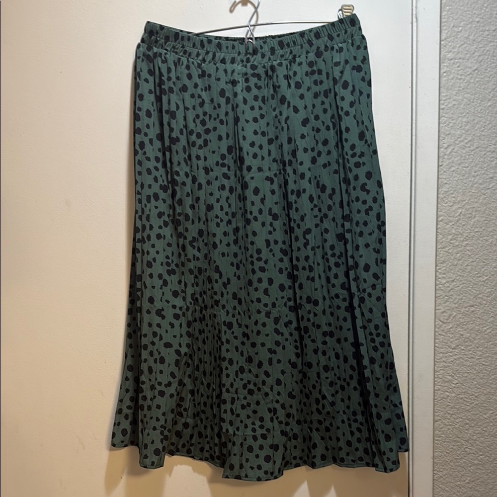 Green Polka Dot Skirt